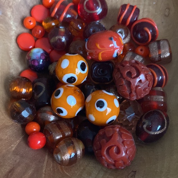 Orange Bead soup Lot - Picture 2 of 2